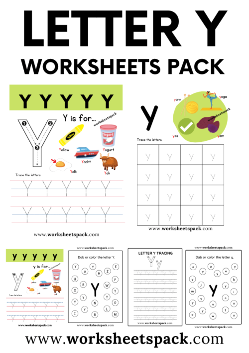 Free Letter Y Printable Worksheets PDF Worksheetspack