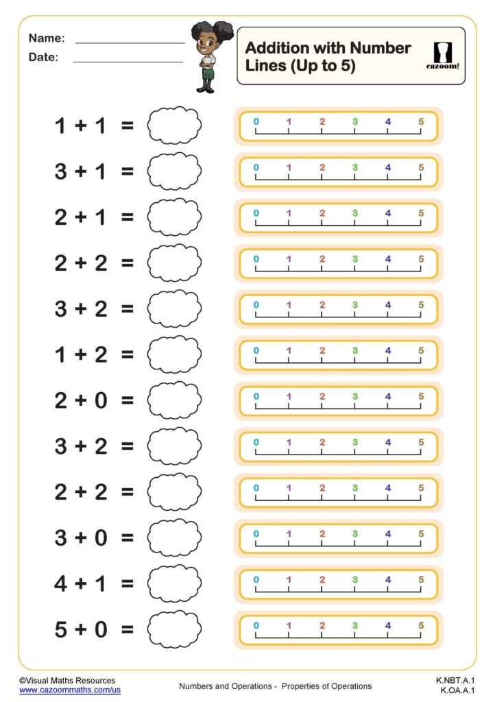 Free Printable Math Worksheets For Kindergarten Grade Download Free 