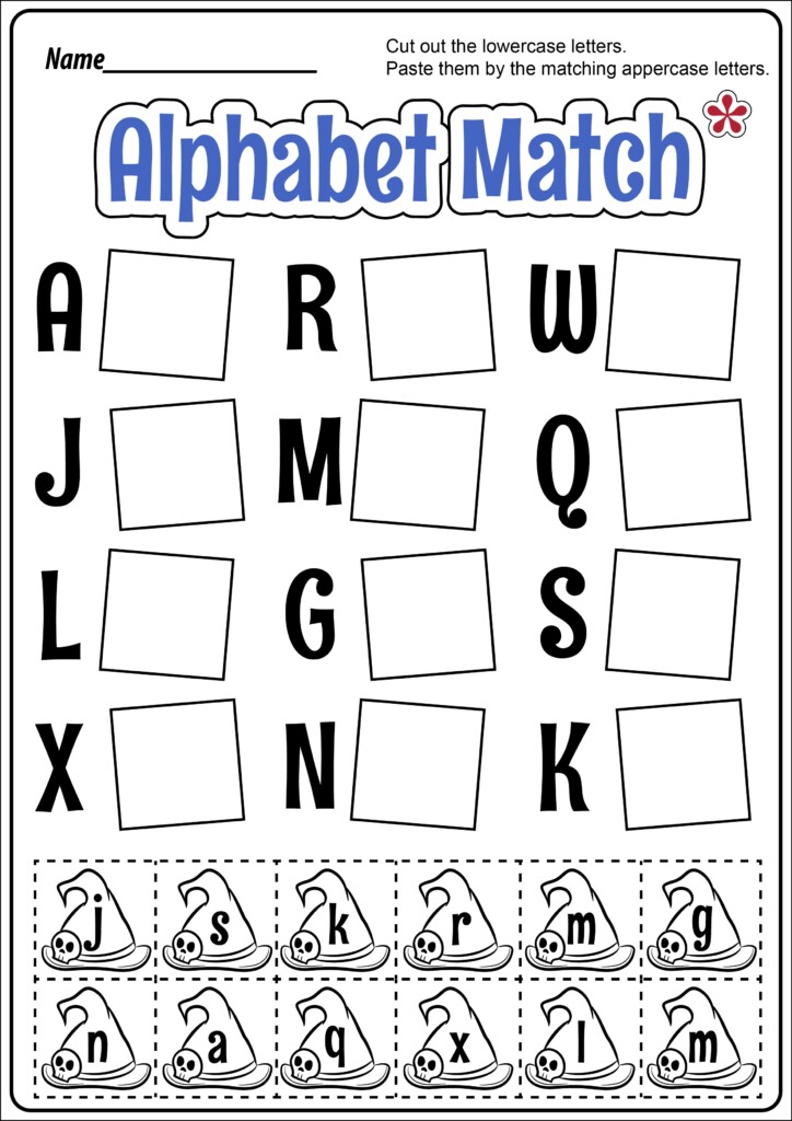 Letter Matching Worksheets For Kindergarten