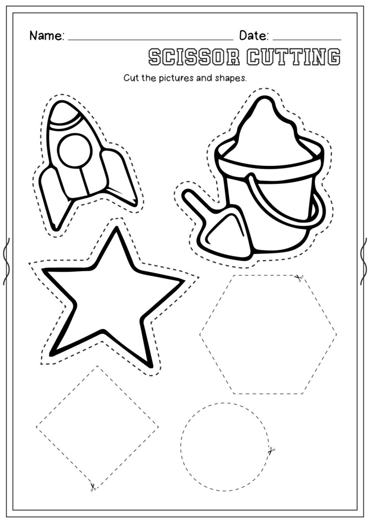 Preschool Cutting Skills Worksheets Free SkillsWorksheets