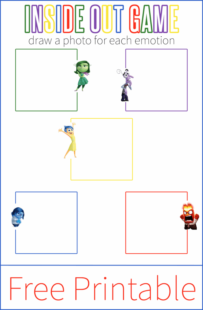 Printable Inside Out Emotions