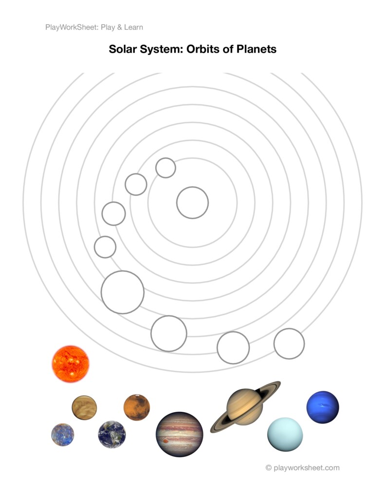 Solar System Planets Worksheet Free Printable PDF For Kids 