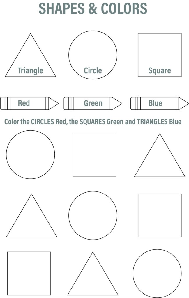 10 Best Free Printable Preschool Worksheets Colors Printablee 
