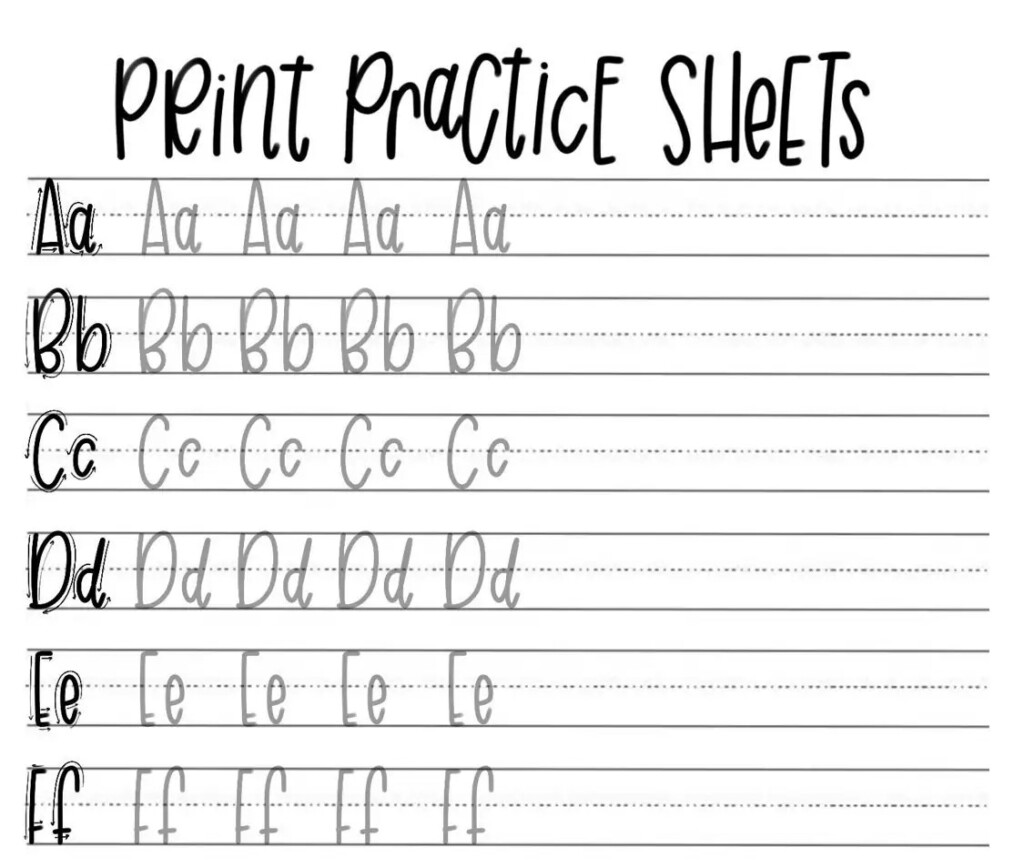 10 Hand Lettering Worksheets Worksheets Decoomo