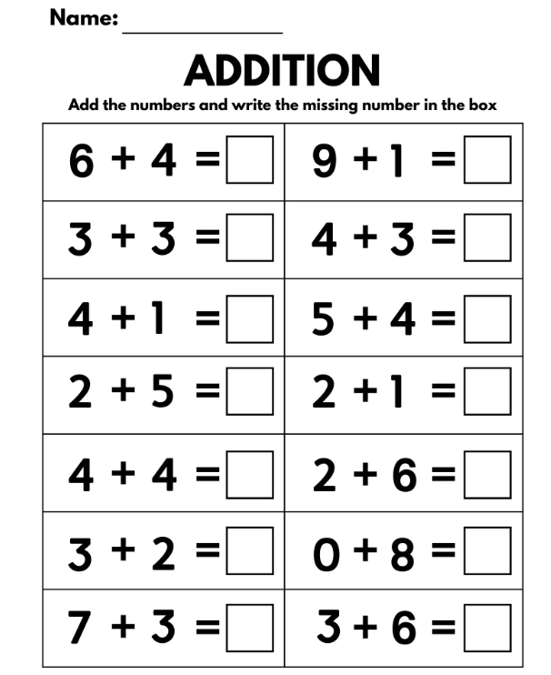100 Printable Addition Worksheets For Kids Of All Ages Mathematics  100 Printable Addition Worksheets For Kids Of All Ages Mathematics