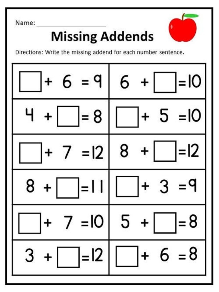 1st Grade Printable Math Worksheets Fun And Engaging Activities For Kids