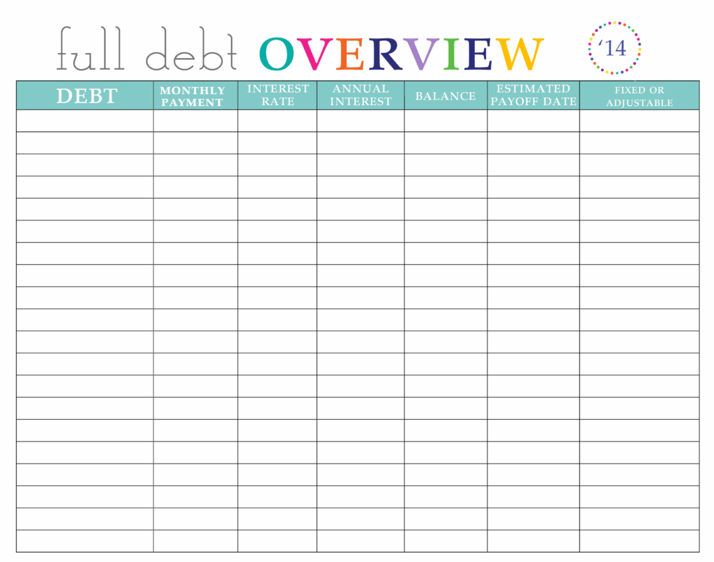 38 Debt Snowball Spreadsheets Forms Calculators Free Printable 