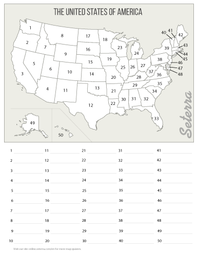 50 States Worksheets Activities Printable Digital Google