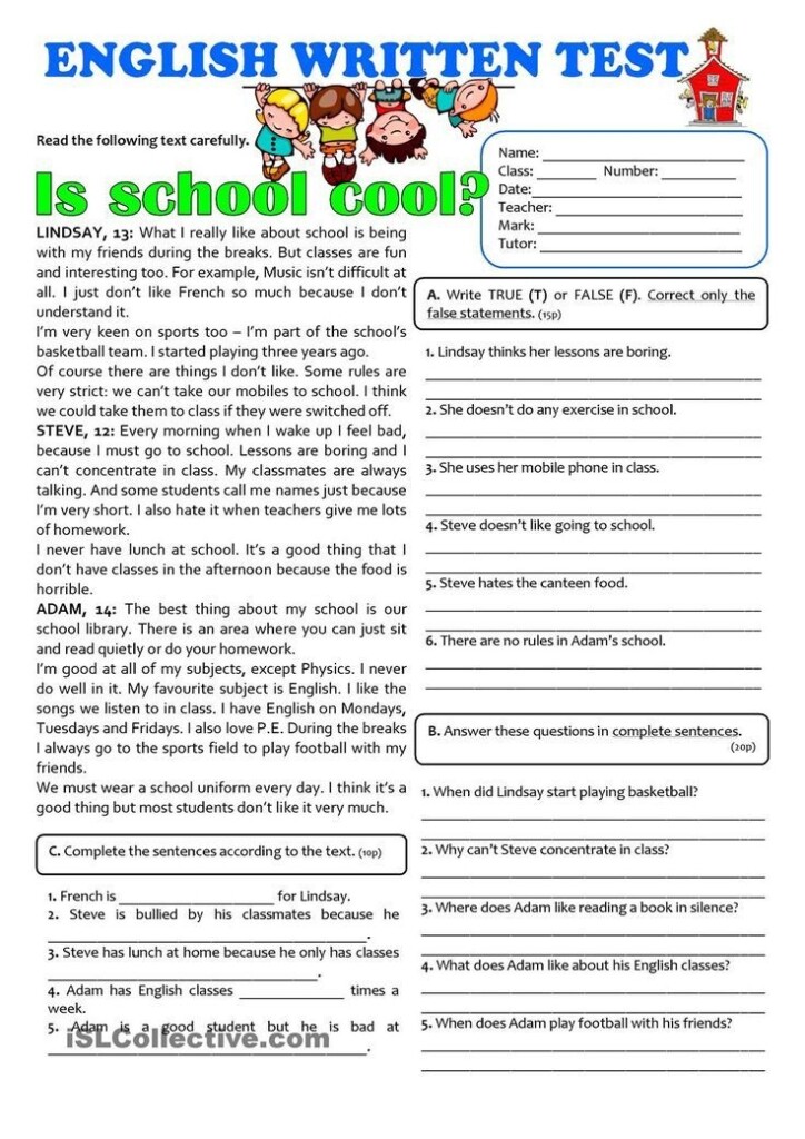 7th Grade Worksheets Free Printable Peggy Worksheets
