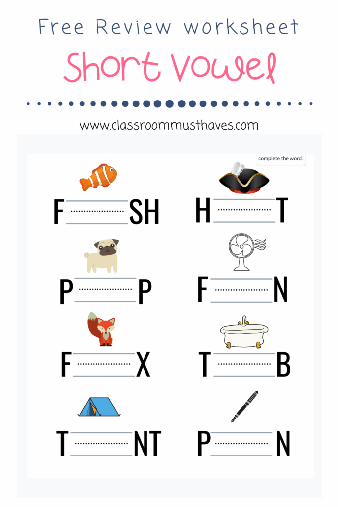 A E I O U Vowels Worksheets Free Printable Printable Sight Words List