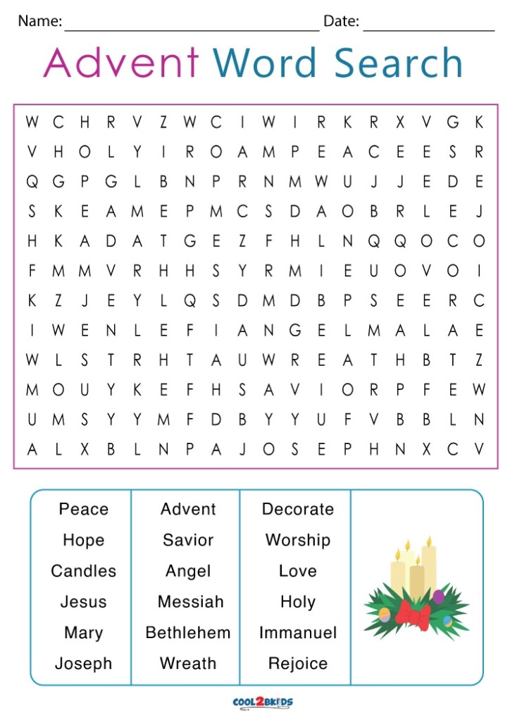 Advent Crossword Worksheets Library