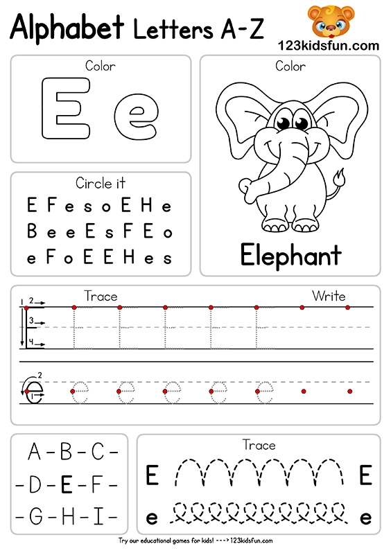 Alphabet Worksheets For Three Year Olds Infoupdate