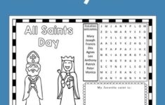 Awesome And Free All Saints Day Activity Sheet Printable All Saints 