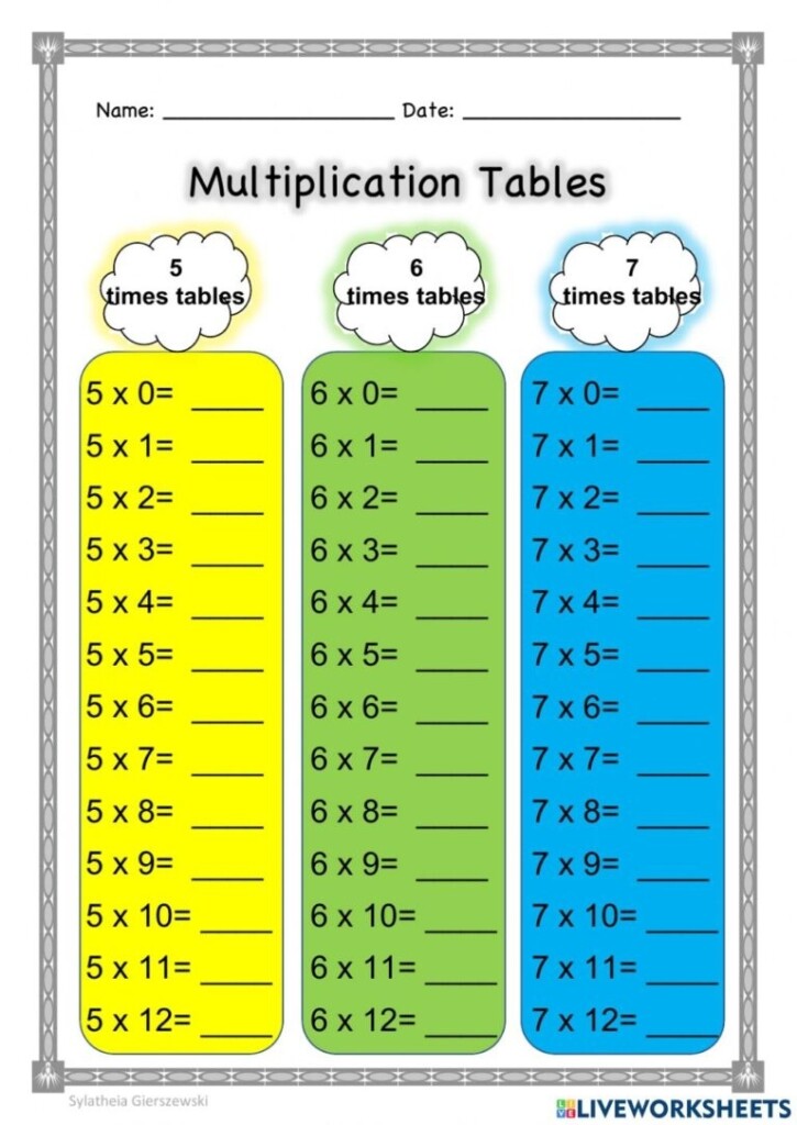 Basic Times Tables Worksheets Printable Worksheets Basic Times Tables Worksheets Printable Worksheets