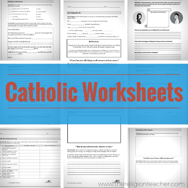 Catholic Free Printable Religious Worksheets Catholic Free Printable Religious Worksheets