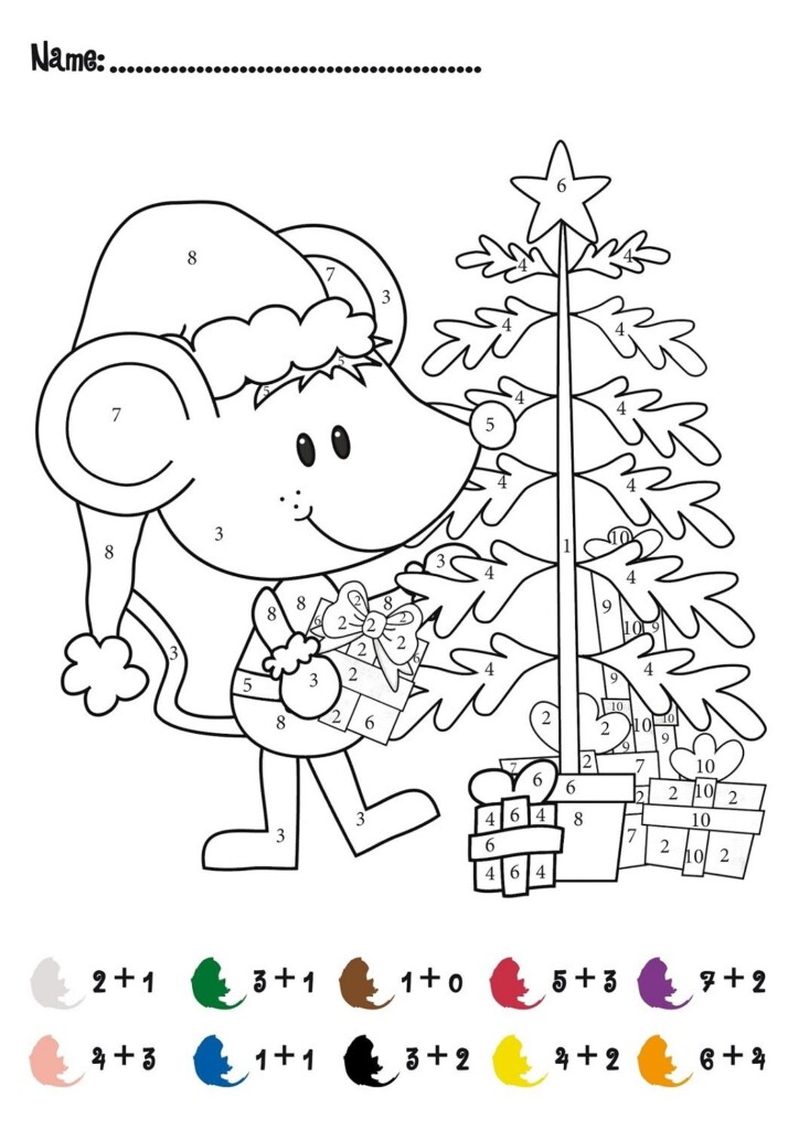 Color Me By Number Free Printable Worksheets