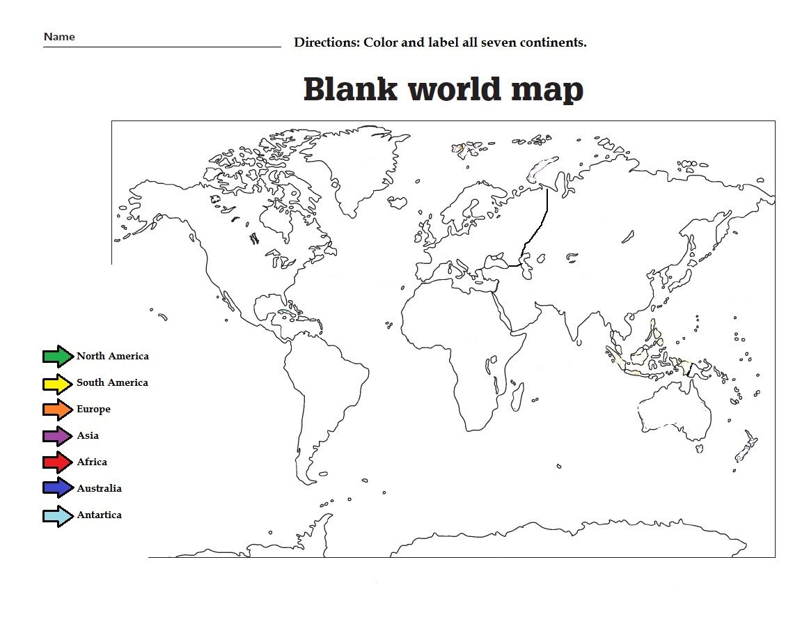 Continents Worksheet Printable Peggy Worksheets