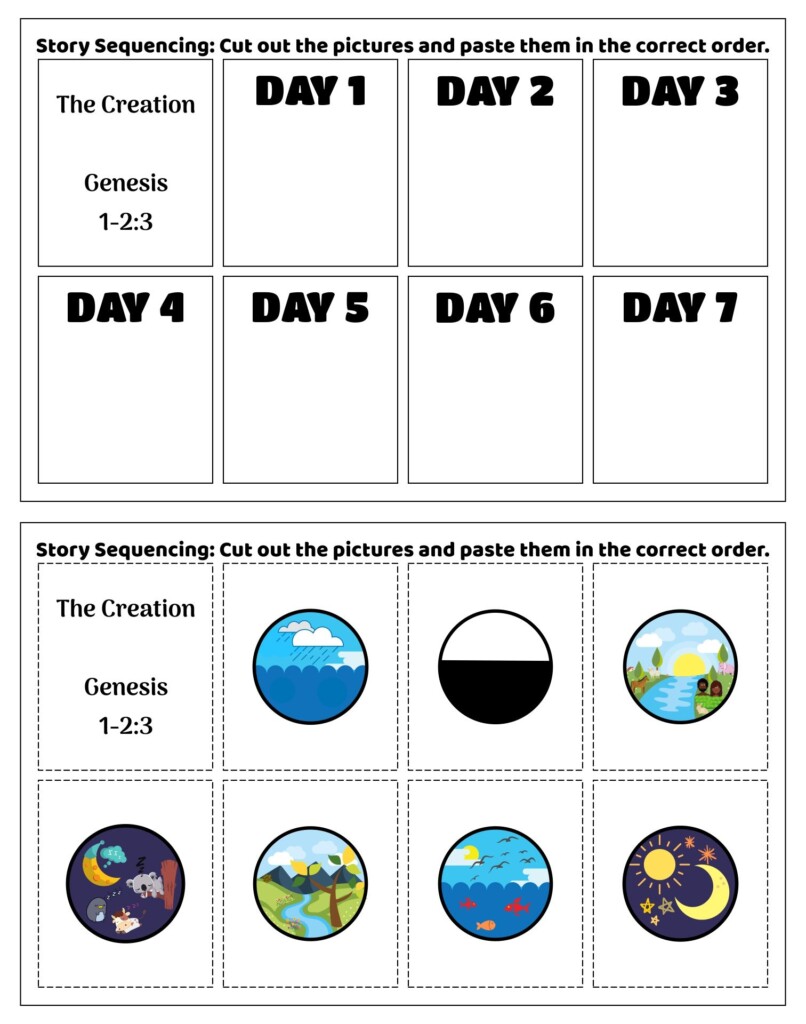 Creation Worksheets 10 Free PDF Printables Printablee
