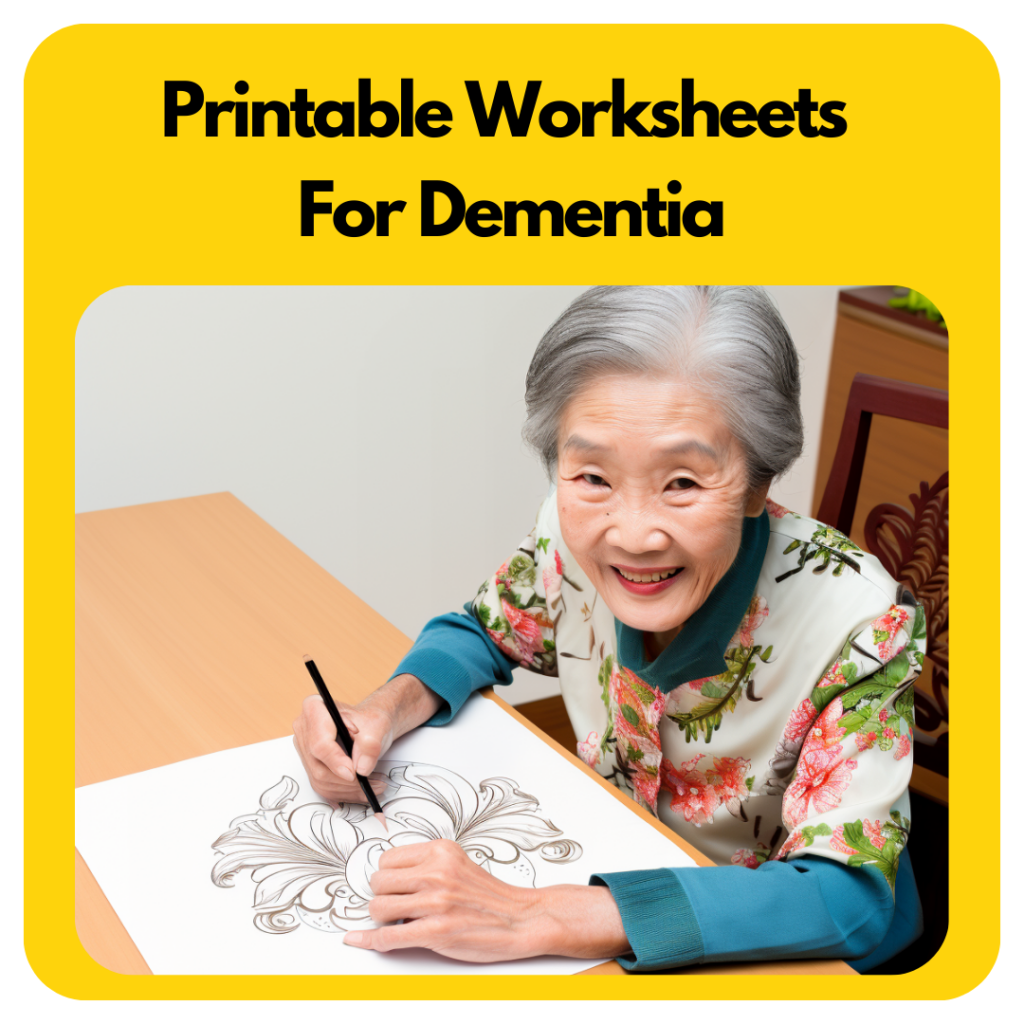 Dementia Activities Printable Worksheets SilverActivities Store