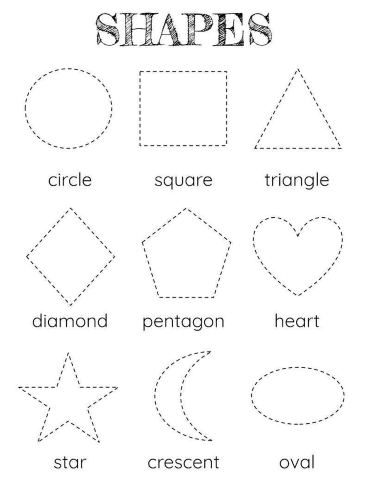 Download Our Free Shapes Tracing Worksheet For Kids Worksheets Library