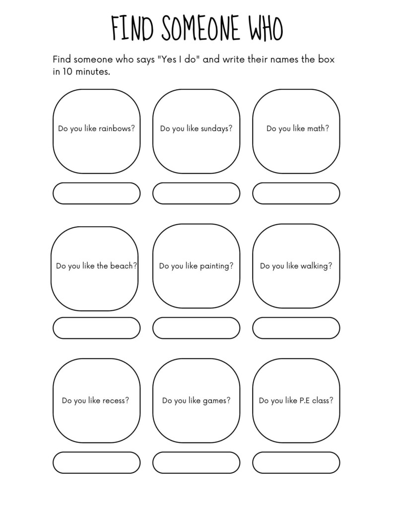 Engaging Icebreaker Worksheets For Fun And Productivity