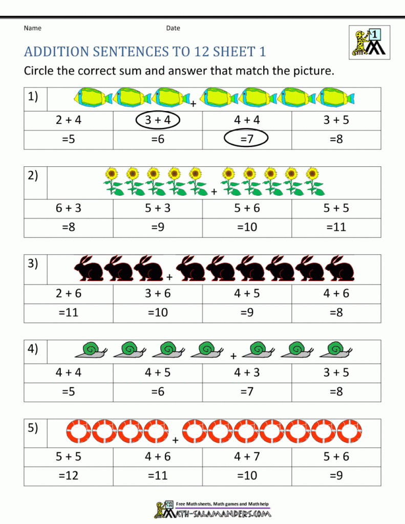 First Grade Math Worksheets Printable Packets First Grade Math Worksheets Printable Packets