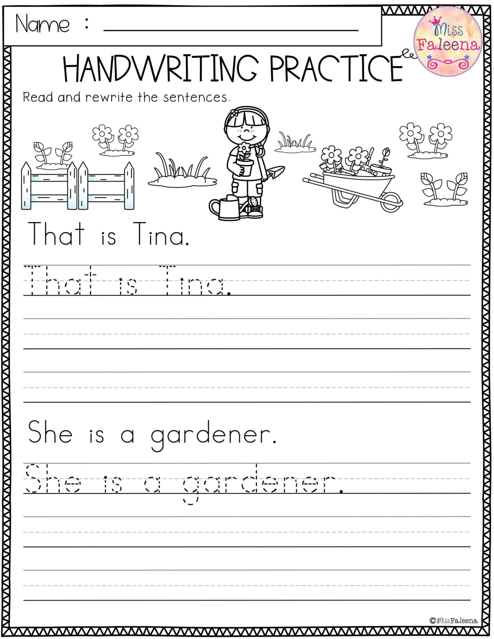 First Grade Writing Worksheets Free Printable - easyworksheetprint.com
