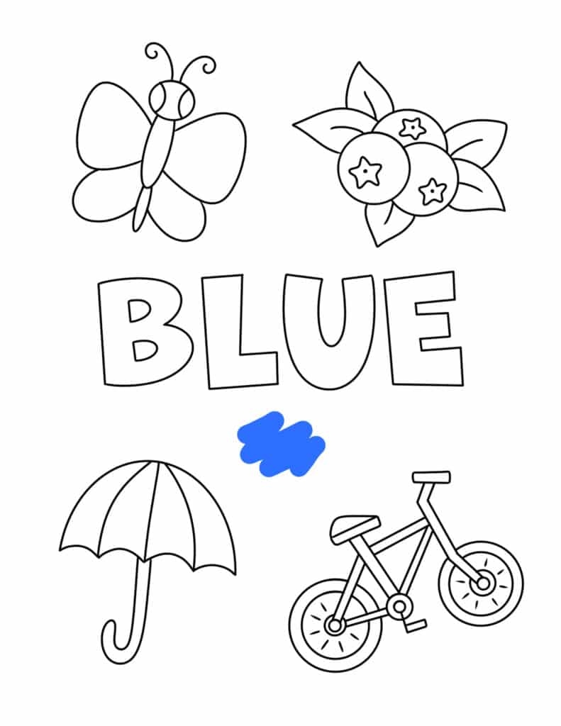 Free Color Blue Worksheet For Preschool Download Free Color Blue 