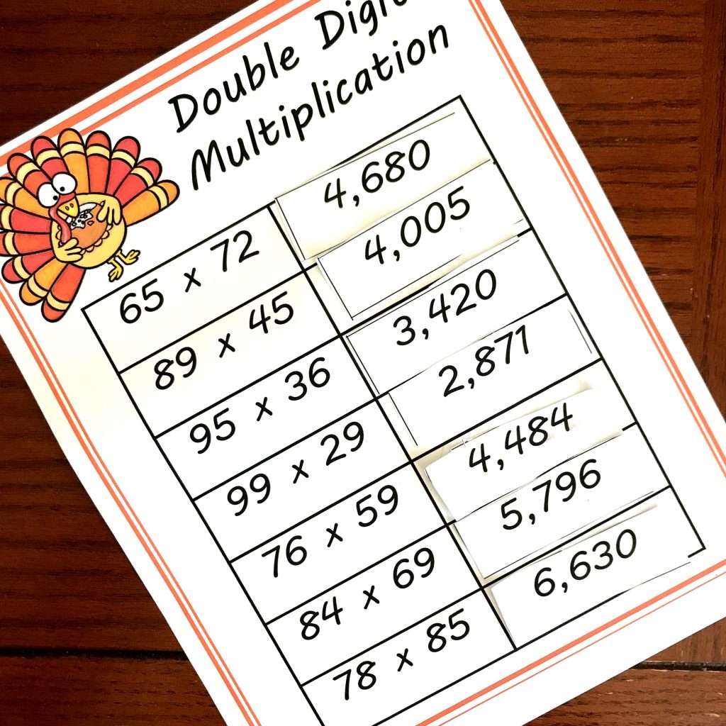 FREE Cut And Paste Double Digit Multiplication Worksheets FREE Cut And Paste Double Digit Multiplication Worksheets