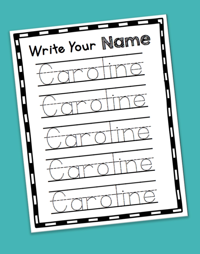 Free Editable Name Tracing Worksheet 5 Day Made By Teachers 