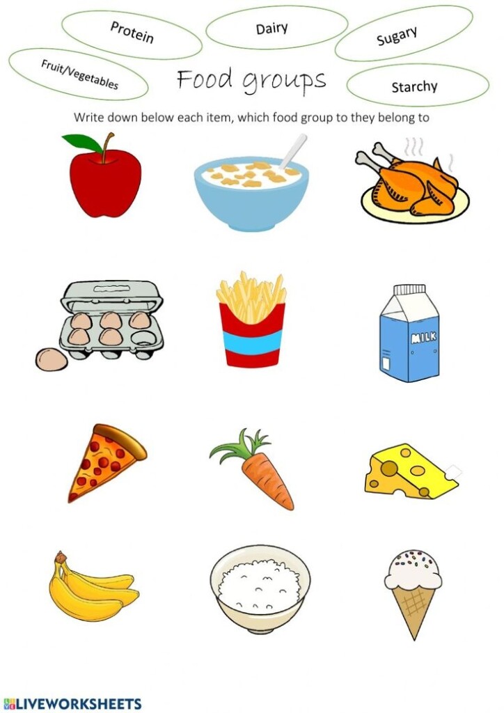 Free Food Worksheets Printable AlphabetWorksheetsFree