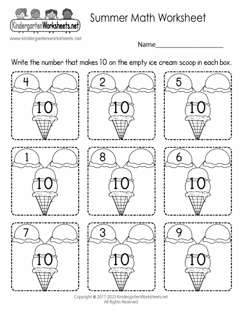 Free Free Printable Kindergarten Worksheet Math Download Free Free 