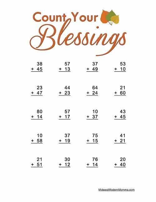 Free Free Printable Thanksgiving Math Worksheet Download Free Free 