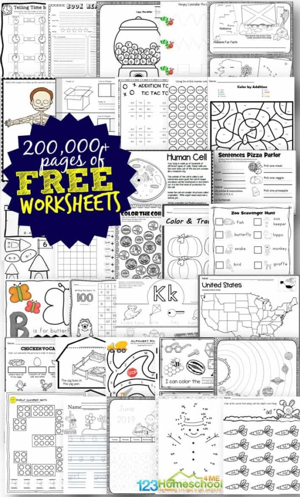 Free Homeschool Printable Worksheets Printable Worksheets