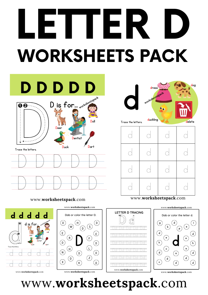 Free Letter D Printable Worksheets Worksheetspack Free Letter D Printable Worksheets Worksheetspack
