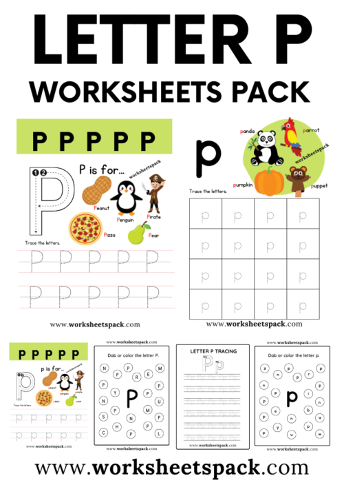 Free Letter P Printable Worksheets PDF Worksheetspack Free Letter P Printable Worksheets PDF Worksheetspack