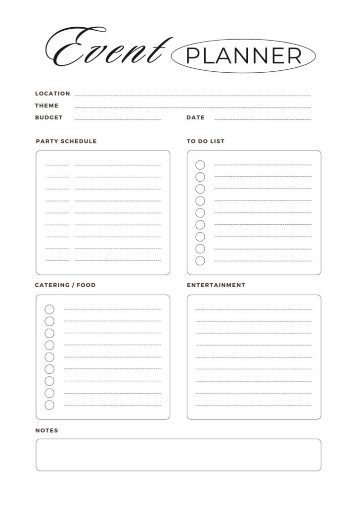 Free Party Planner Templates To Customize And Print Canva Free Party Planner Templates To Customize And Print Canva