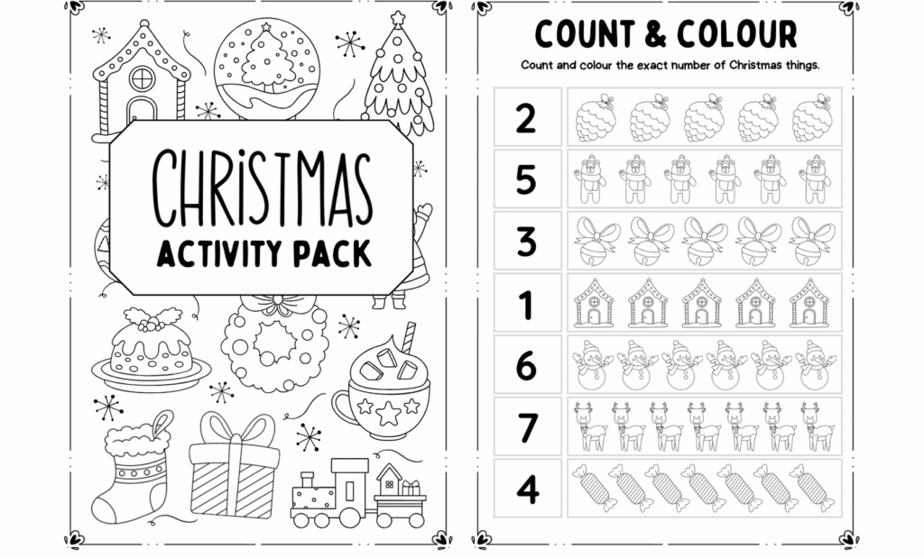 Free Preschool Christmas Worksheets Printables Printable Worksheets