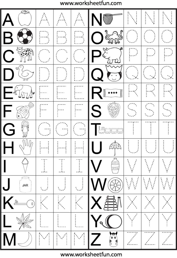 Free Printable 123 Tracing Worksheets ABC Tracing Worksheets
