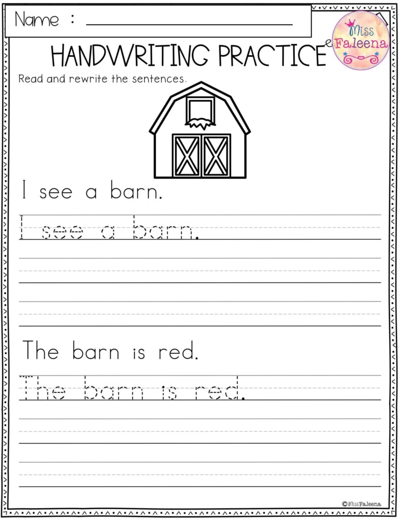 Free Printable 1st Grade Handwriting Worksheets Learning How To Read  Free Printable 1st Grade Handwriting Worksheets Learning How To Read