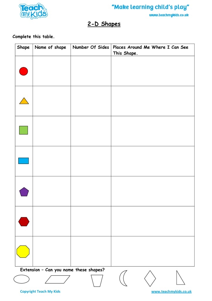 Free Printable 2d Shapes Worksheets Free Printable Te Vrogue co
