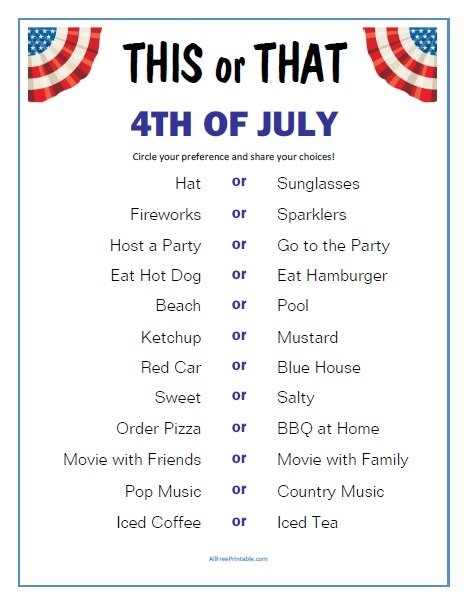 Free Printable 4th Of July Games Download Free Printable 4th Of July