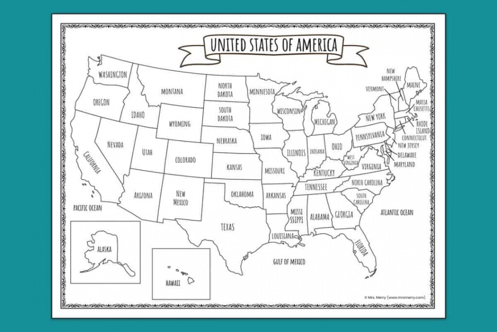 Free Printable 50 States Printable Worksheets FREE Printable HQ