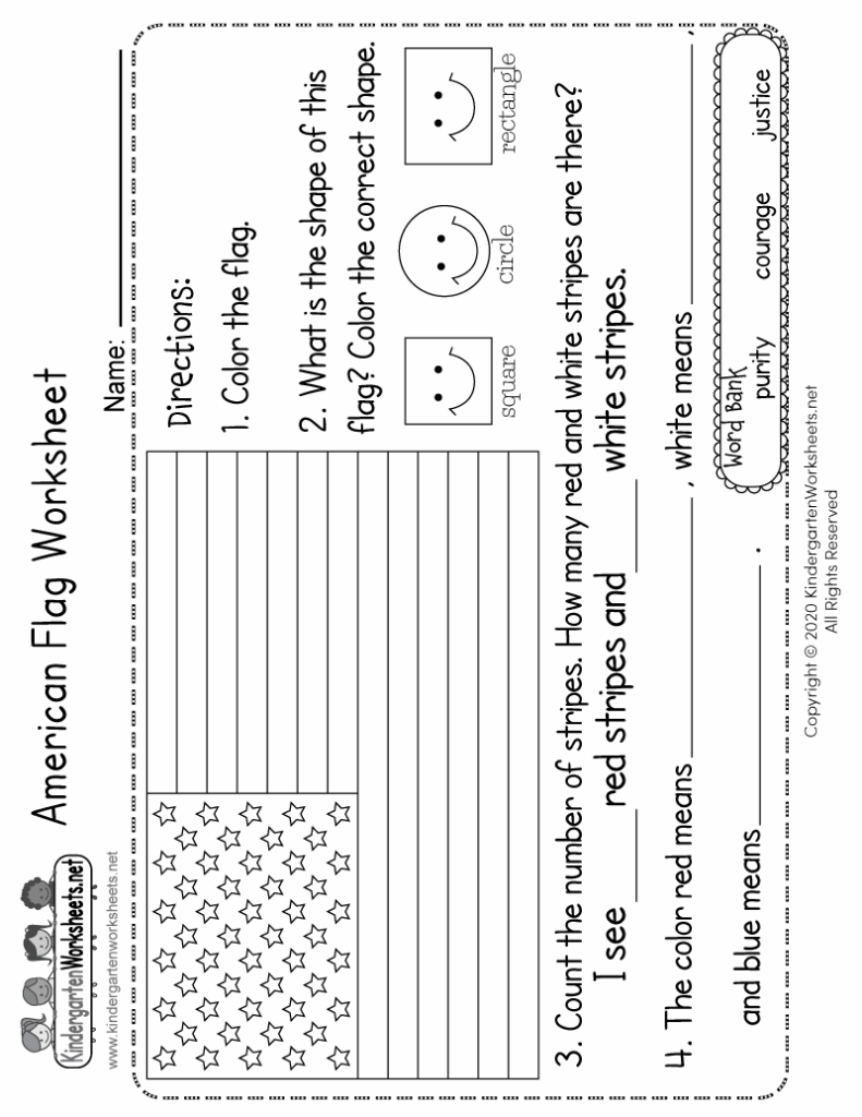 Free Printable American Flag Worksheet Free Printable American Flag Worksheet