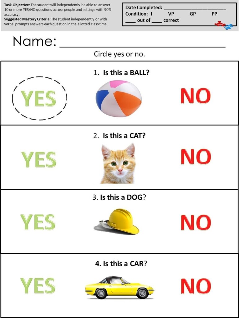 Free Printable Autism Worksheets Free Printable