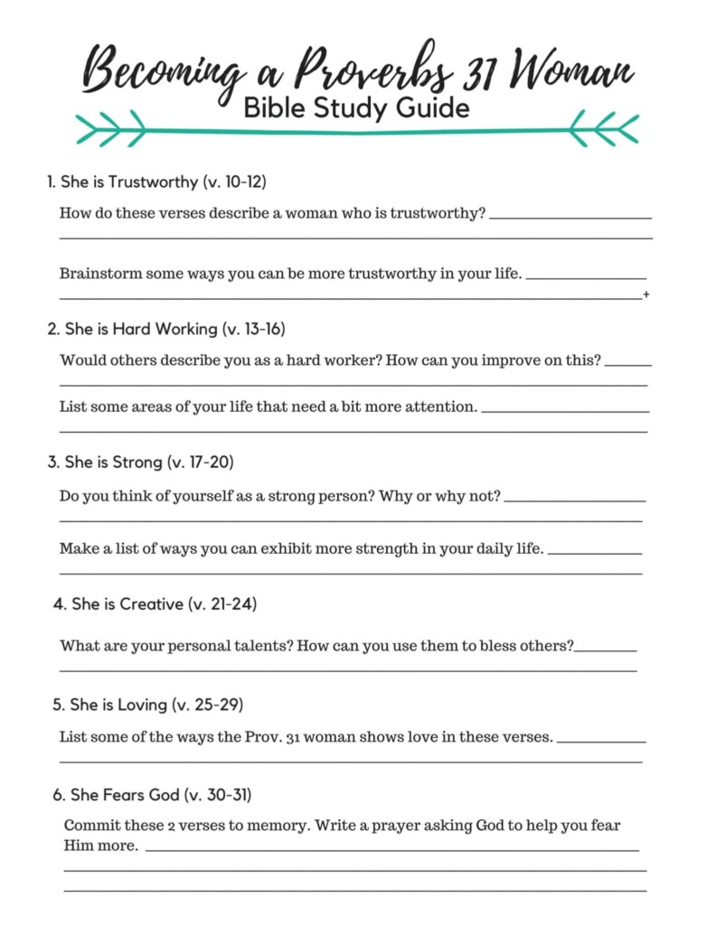 Free Printable Bible Study Guides Printable Worksheets