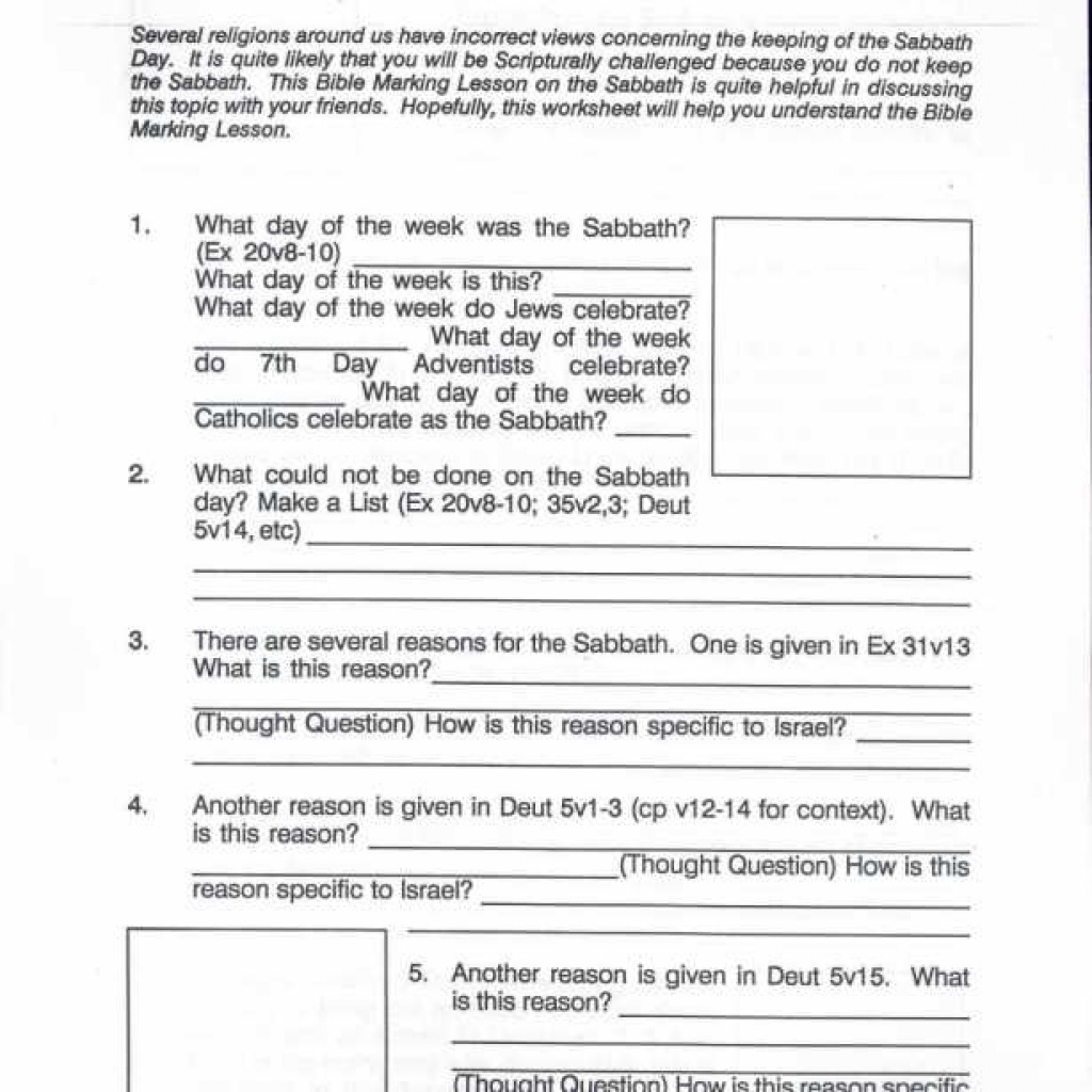 Free Printable Bible Study Worksheets For Youth Printable Worksheets