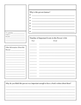 Free Printable Biography Worksheets Printable Worksheets