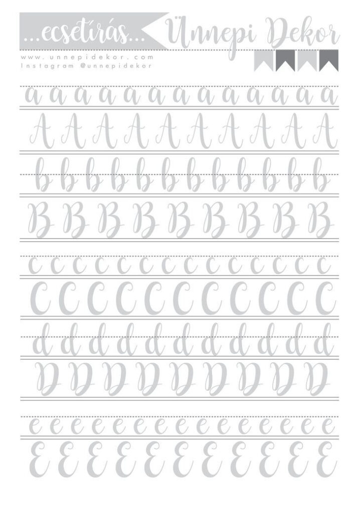 Free Printable Calligraphy Worksheets Peggy Worksheets