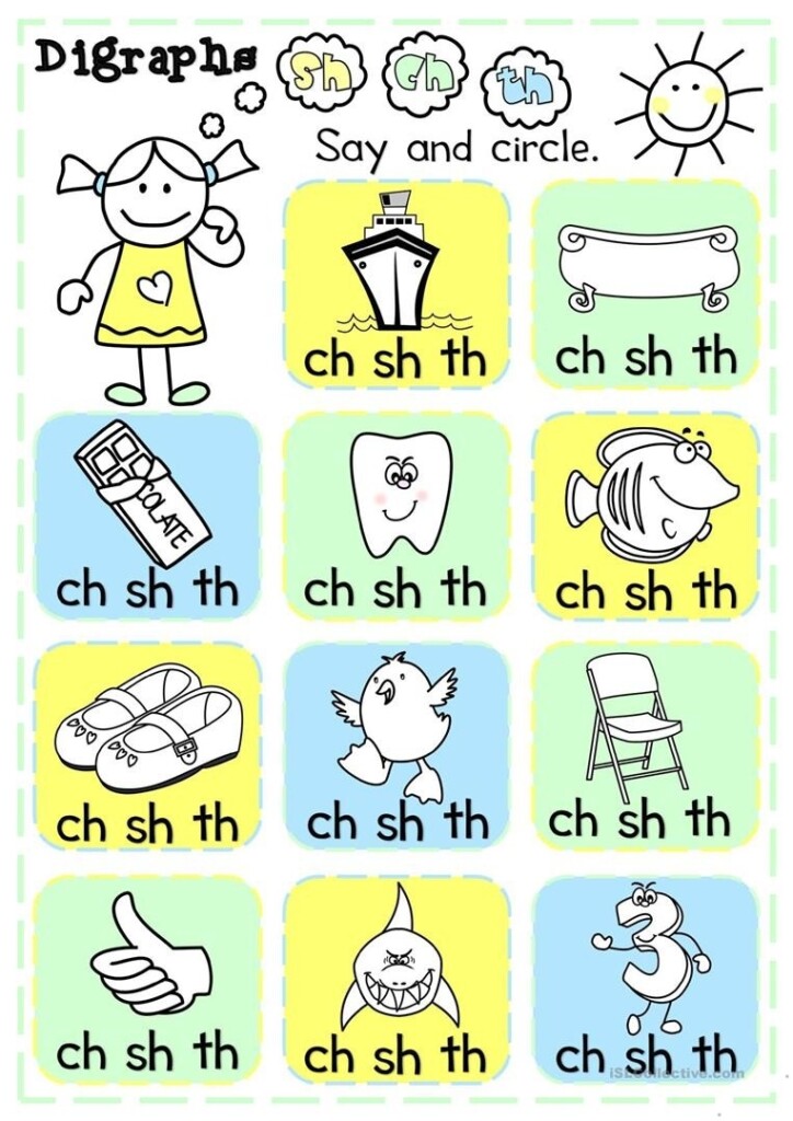 Free Printable Ch Digraph Worksheets Free Printable